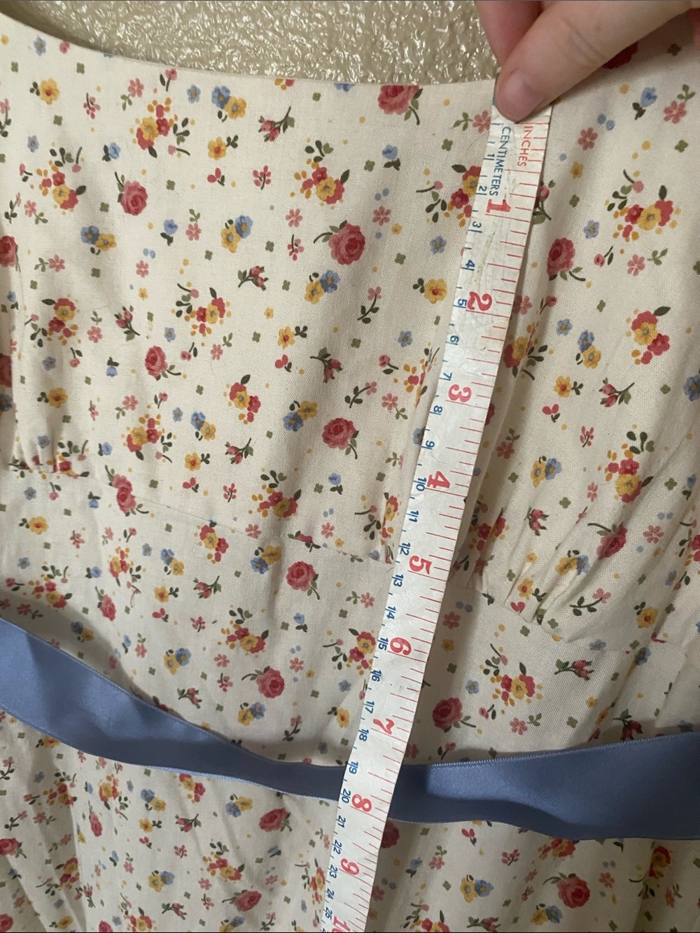 Handmade Regency/Bridgerton Floral Dress - Picture 7 of 7